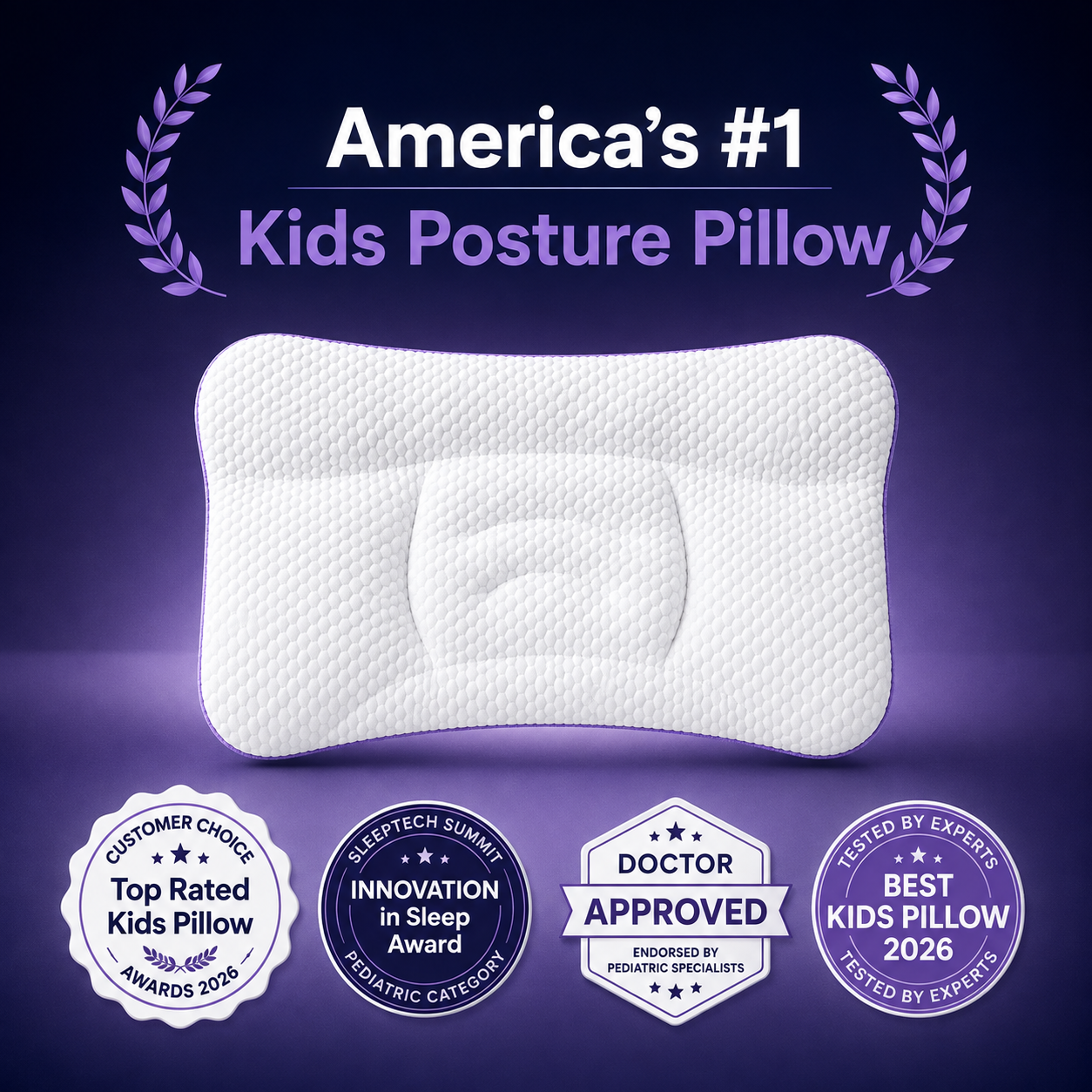 Dream Nest Ergonomic Kids Pillow